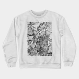 Dépliants Bleus (Grayscale) Crewneck Sweatshirt